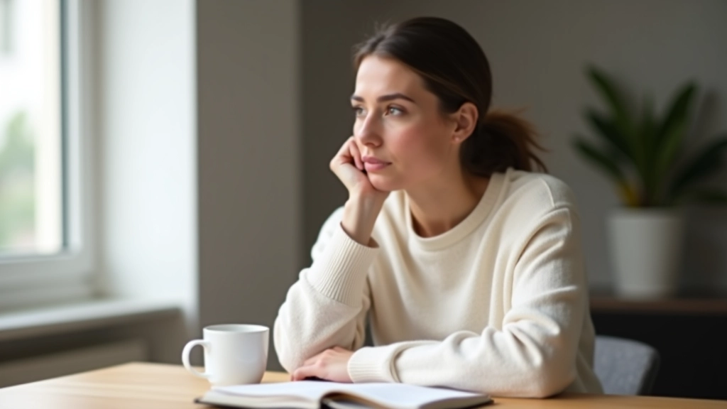 Mulher escrevendo notas e ideias durante sessão de reflexão sobre carreira